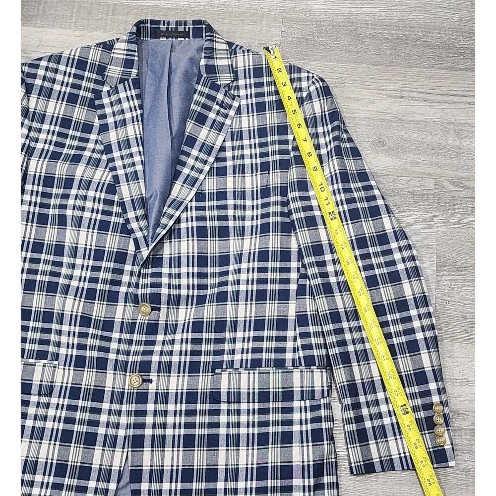Chaps Men’s Blazer Suit Jacket Plaid Sizes  42R